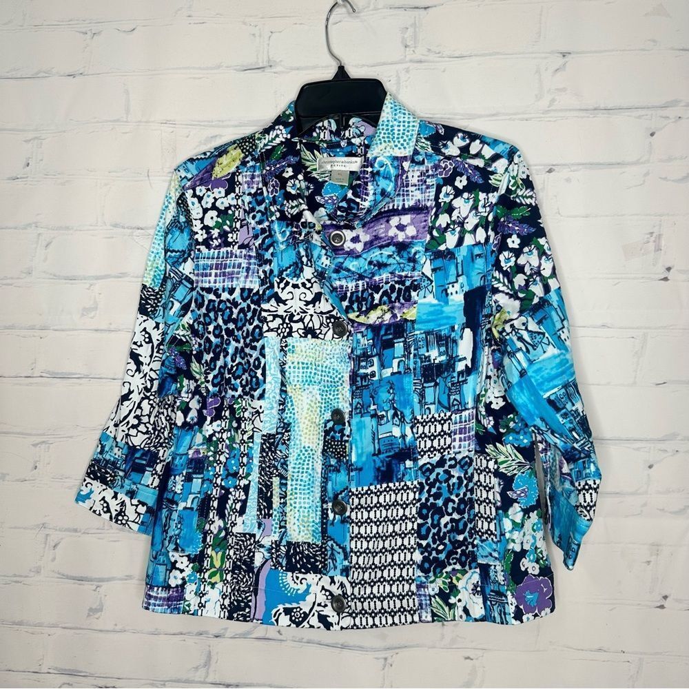 Christopher & Banks petite large top‎ or jacket